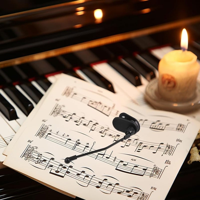 Kesyoo Black Metal Non Slip Clip Holder for Piano Sheet Music Stand Keyboard Accessories - Image 5